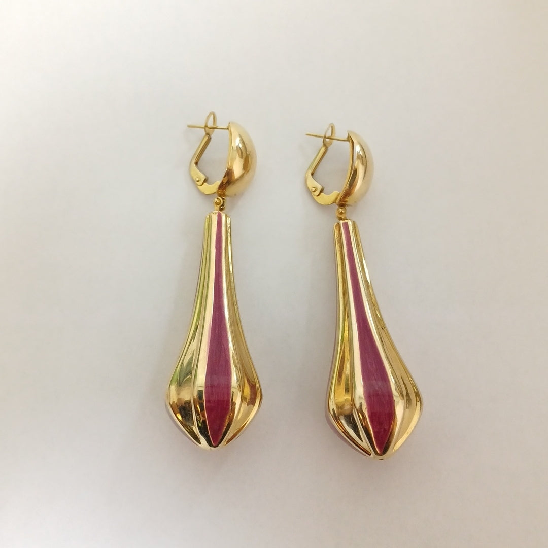 ARETES PAR ORO 14 K 15,60 GRMS (SEMINUEVO)