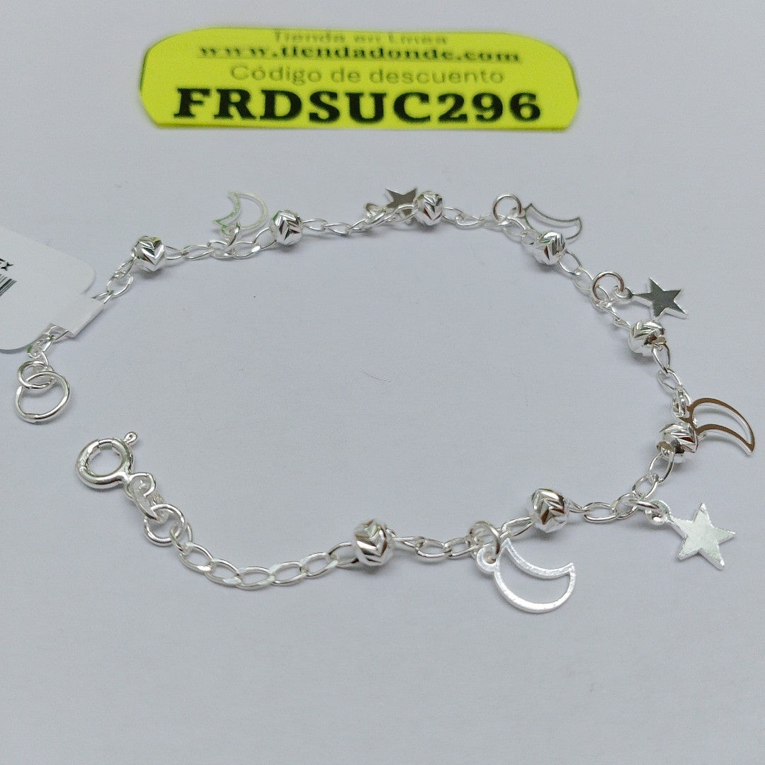 PULSERA TEJIDO TEJIDO ESPECIAL PLATA .925 18 CM 3.1 GR (NUEVO)