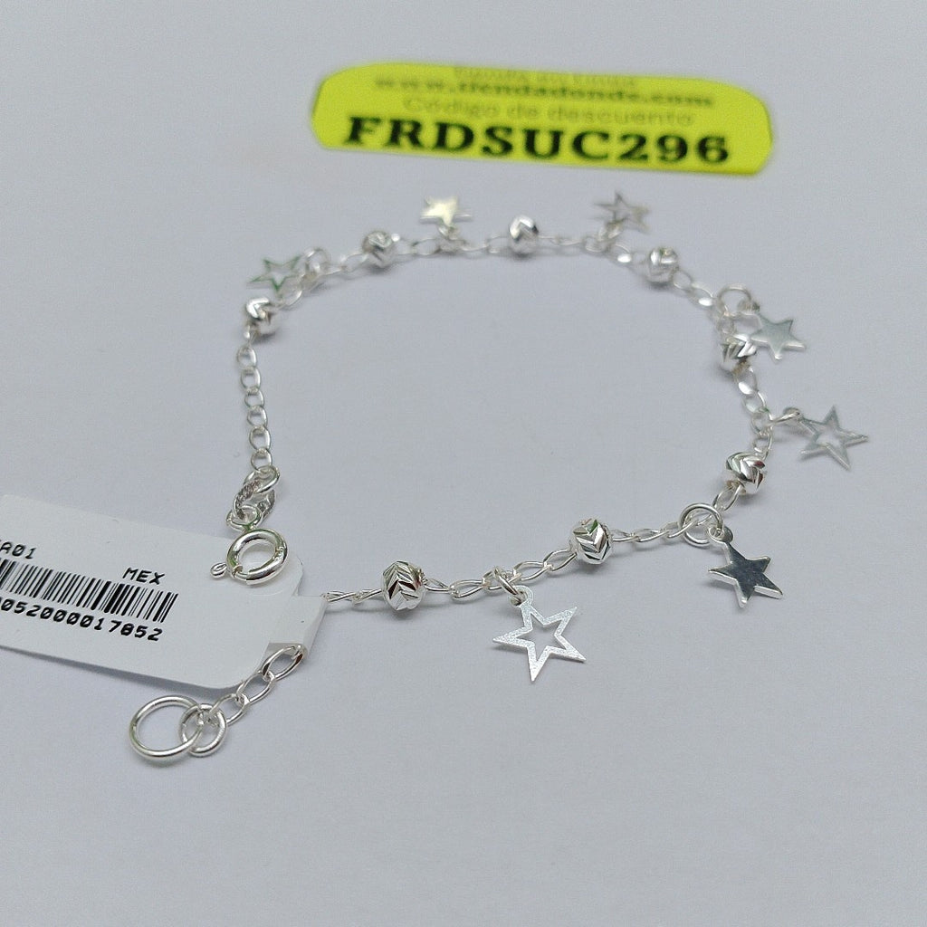 PULSERA TEJIDO ESPECIAL PLATA .925 18 CM 3 GR (NUEVO)