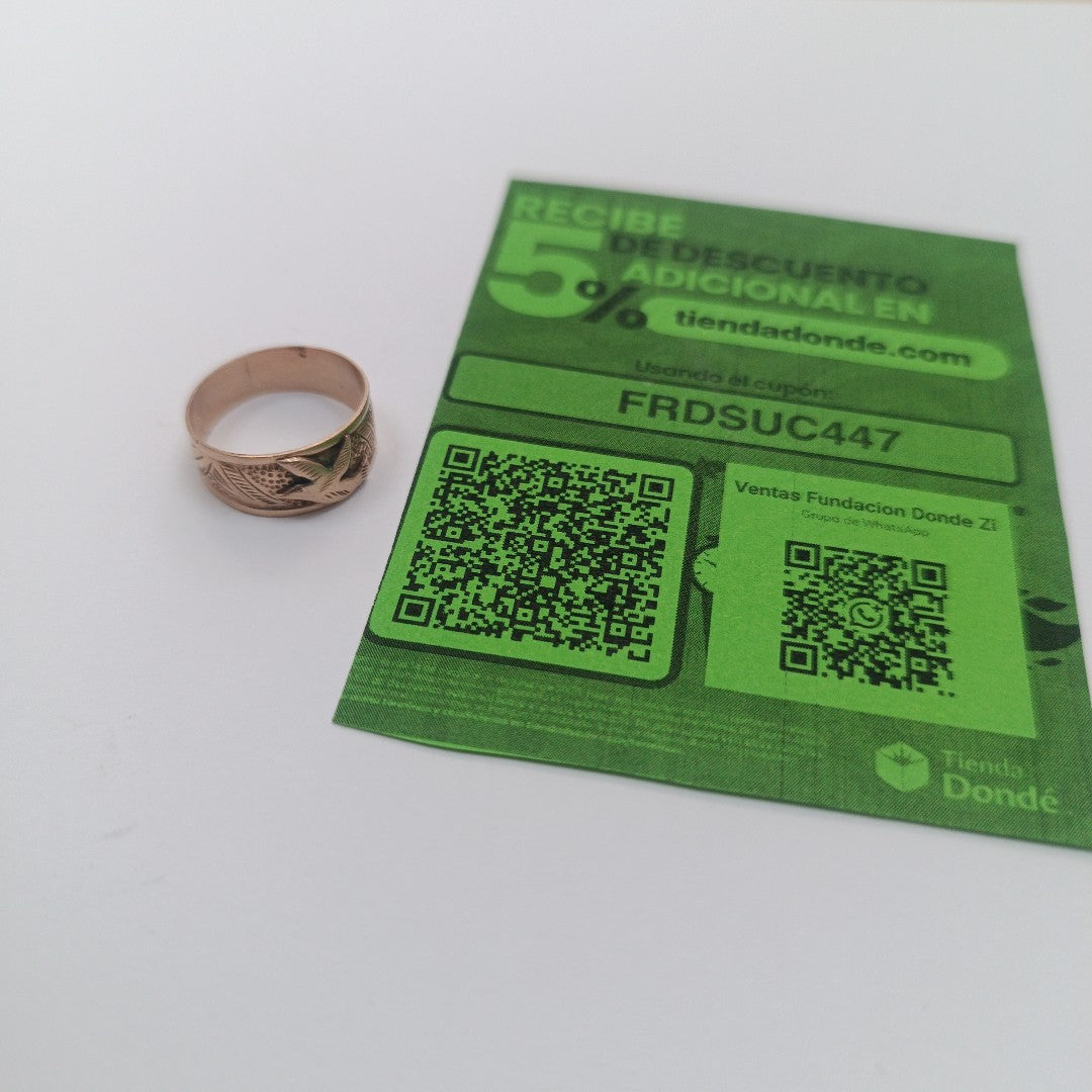 ANILLO ORO 10 K 2 GRMS (SEMINUEVO)