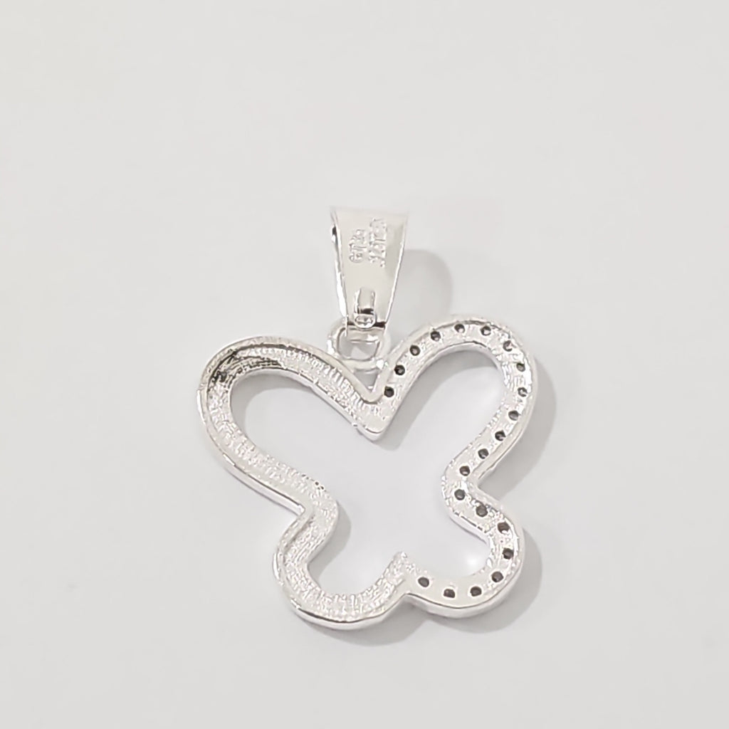 DIJE MARIPOSA C/CIRCONIAS PLATA .925 2.4 GR (NUEVO)