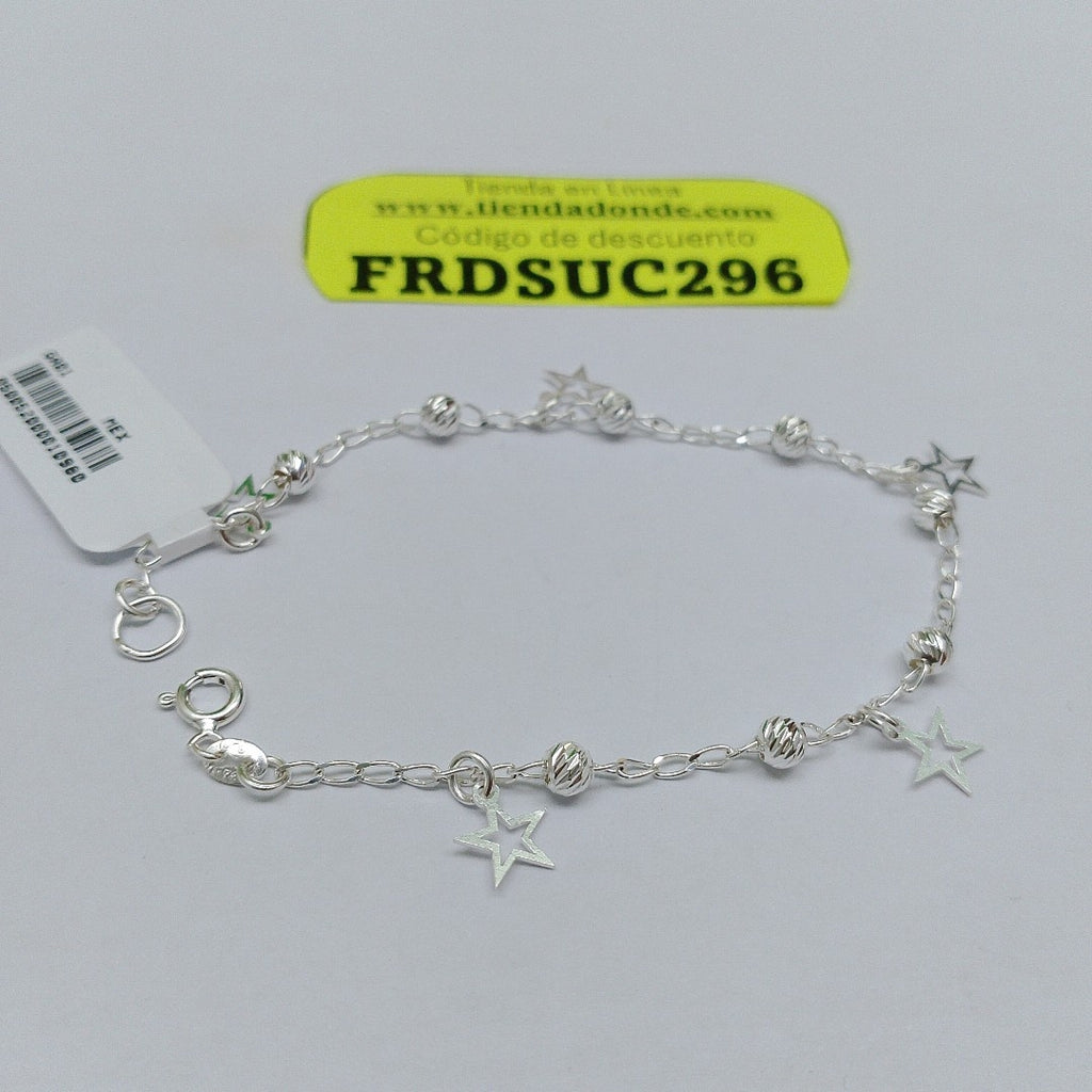 PULSERA TEJIDO ESPECIAL PLATA .925 18 CM 2.7 GR (NUEVO)