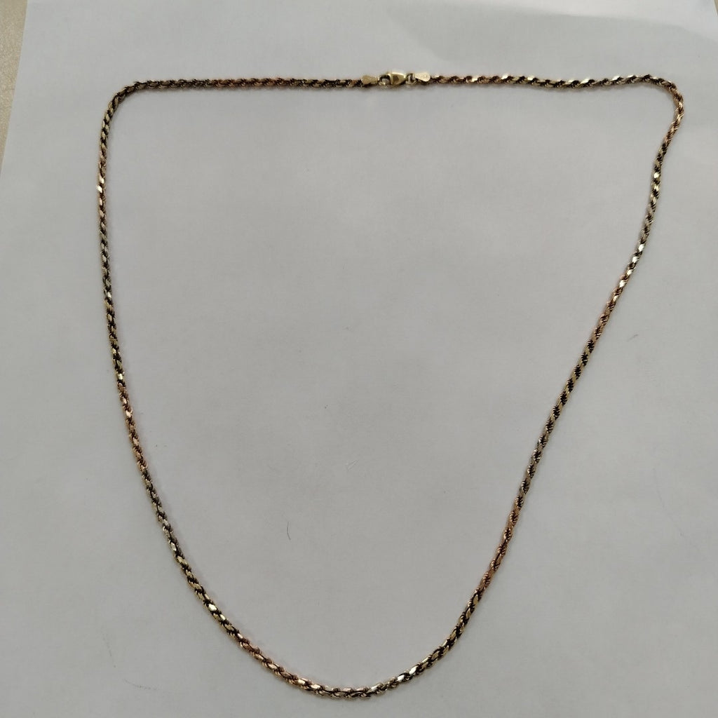 CADENA ORO COMBINADO 14 K 13.7 GRMS (SEMINUEVO)