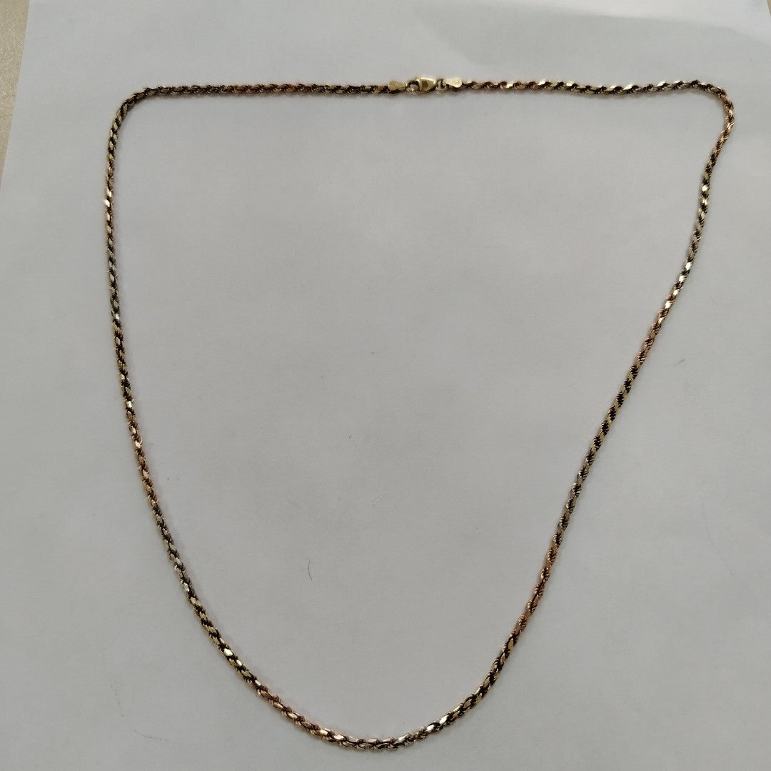 CADENA ORO COMBINADO 14 K 13.7 GRMS (SEMINUEVO)