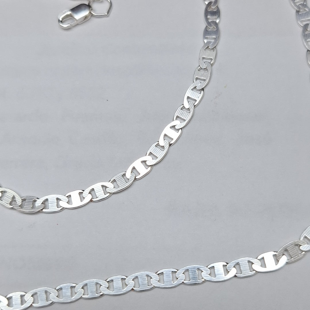 CADENA TEJIDO GUCHI PLATA .925 60 CM 9.6 GR (NUEVO)
