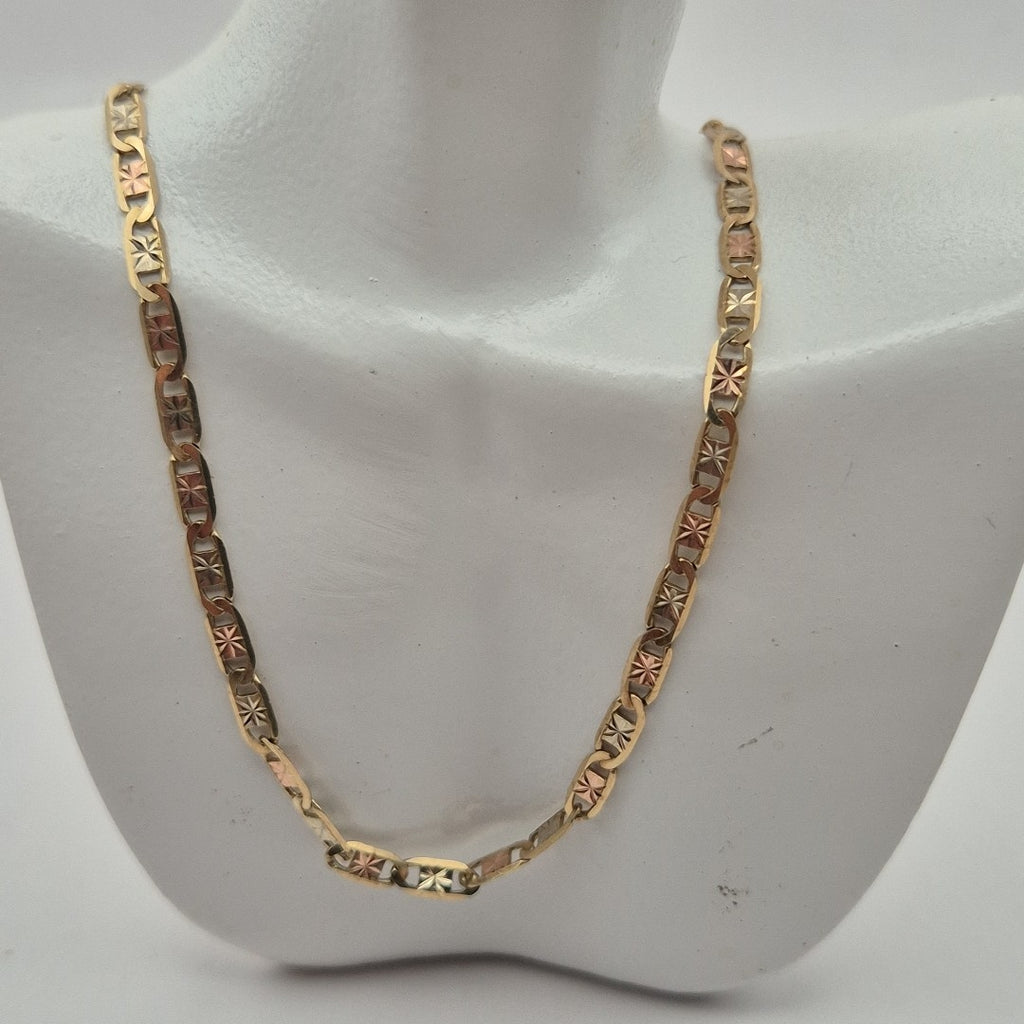CADENA ORO COMBINADO 10 K 4.8 GRMS (SEMINUEVO)
