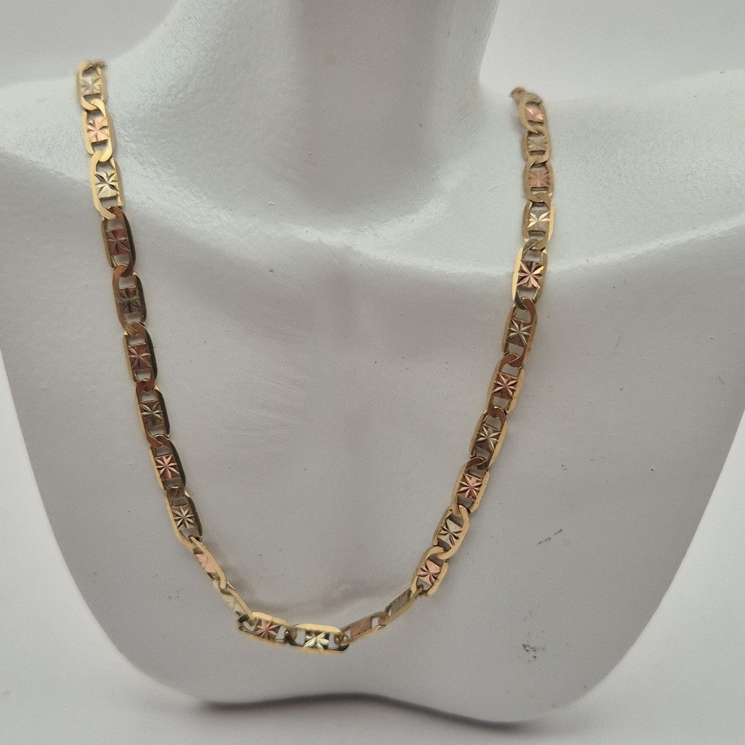 CADENA ORO COMBINADO 10 K 4.8 GRMS (SEMINUEVO)