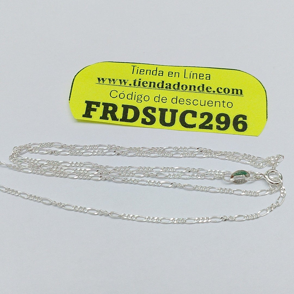 CADENA TEJIDO 3X1 PLATA .925 50 CM 2.1 GR (NUEVO)