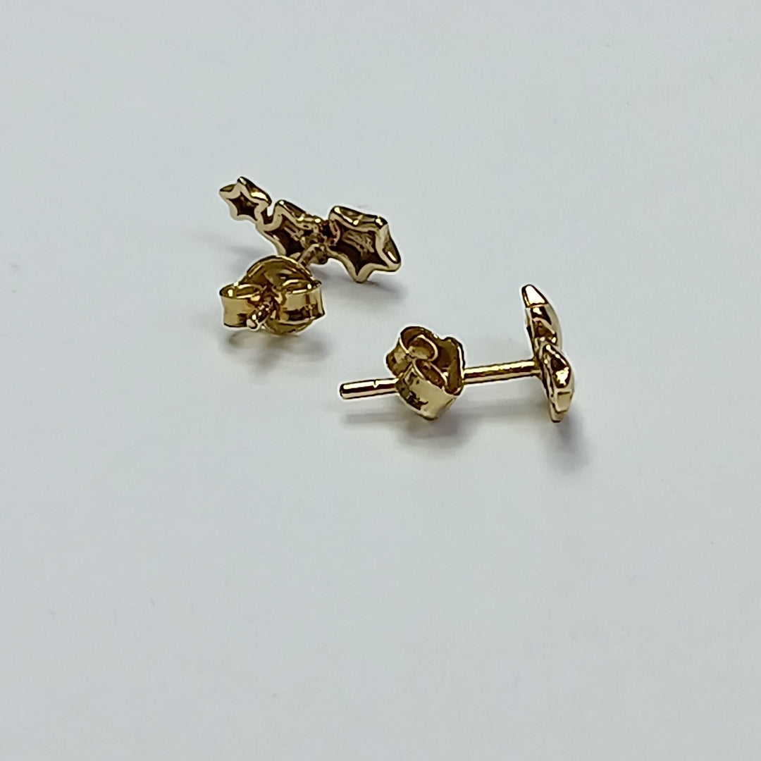 ARETES PAR ORO 14 K 1.1 GRMS (SEMINUEVO)