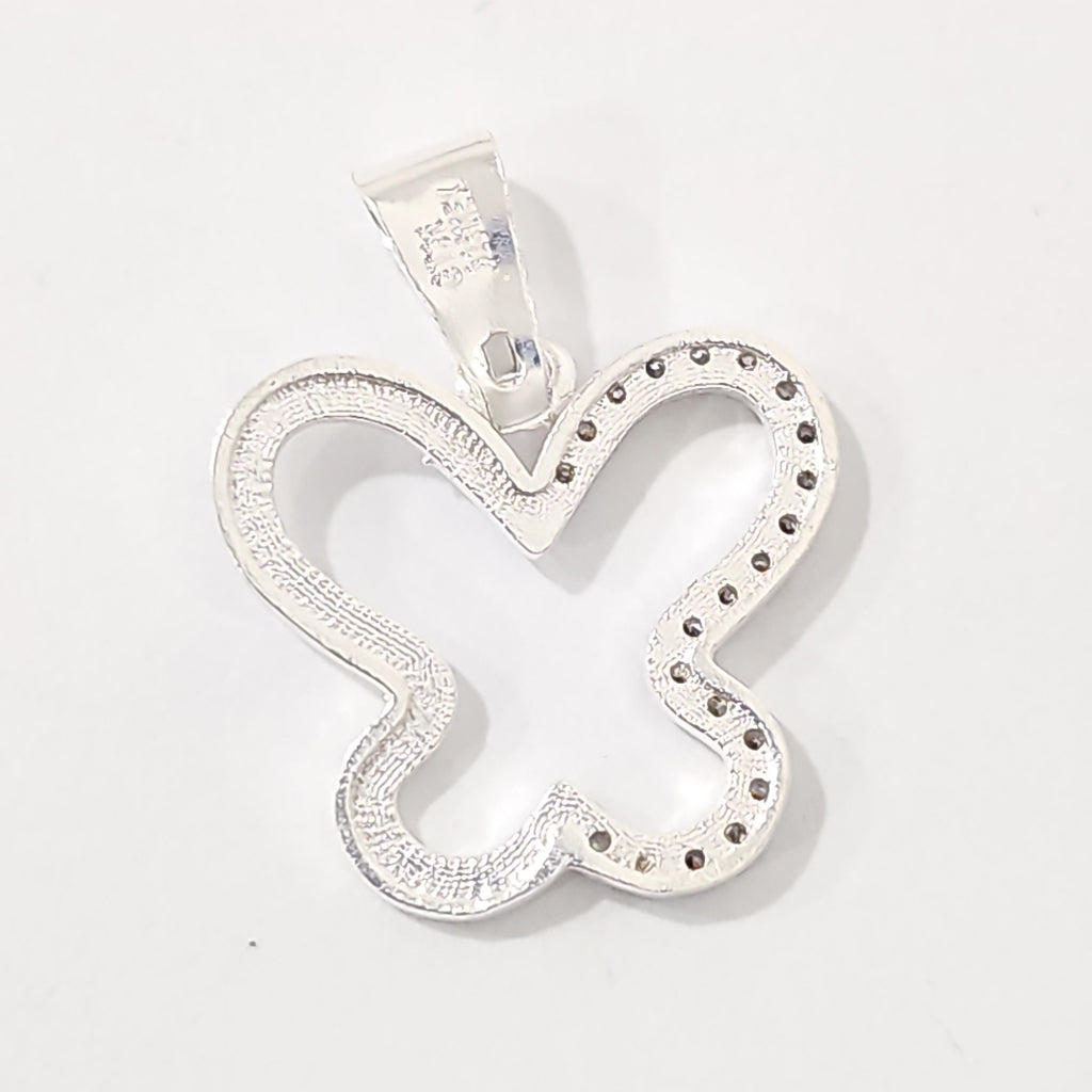 DIJE MARIPOSA C/CIRCONIAS PLATA .925 2.3 GR (NUEVO)