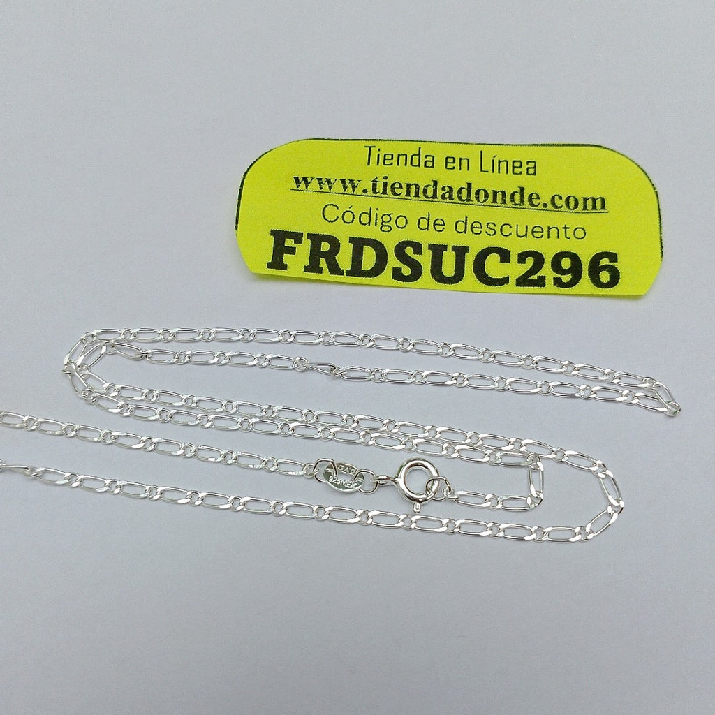 CADENA TEJIDO 1X1 PLATA .925 55 CM 3.3 GR (NUEVO)