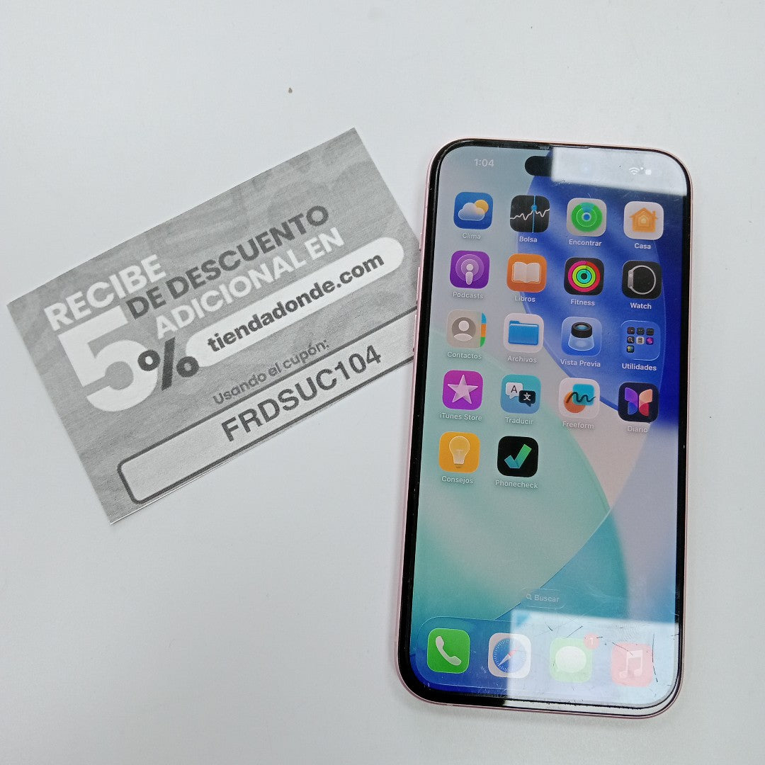 CELULAR APPLE IPHONE 15 PLUS A3093 (2023) 128 GB 6 GB RAM (SEMINUEVO)