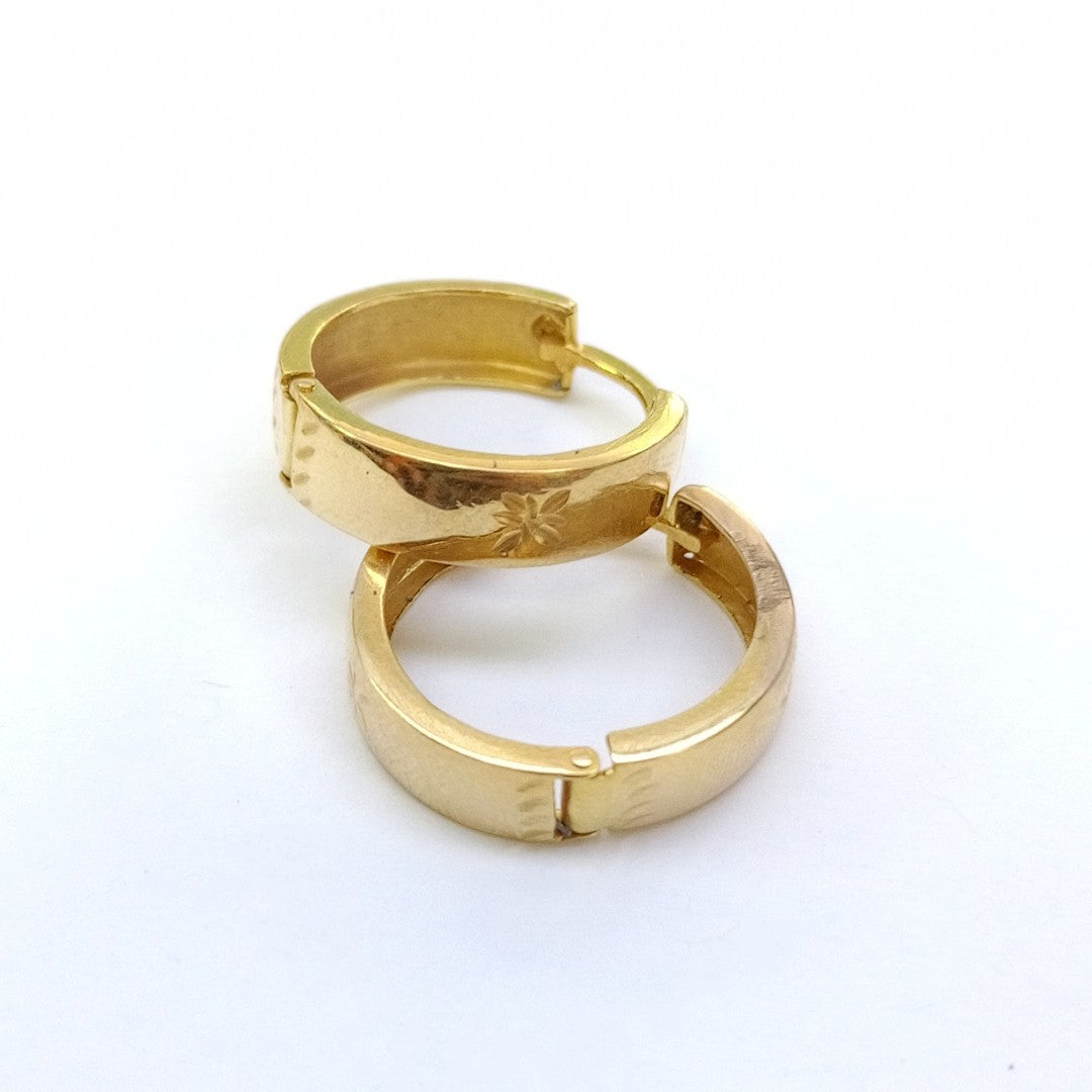 ARRACADAS PAR ORO 8 K 3,20 GRMS (SEMINUEVO)