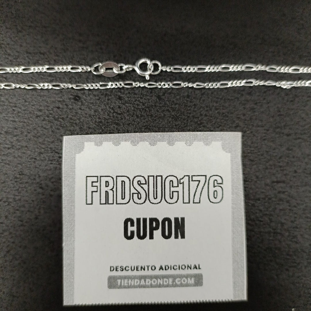 CADENA TEJIDO 3X1 PLATA .925 55 CM 2.4 GR (NUEVO)
