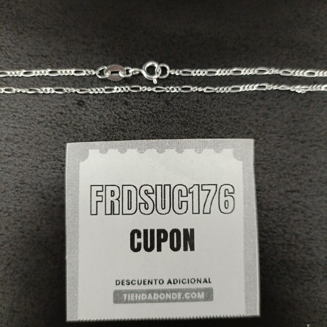 CADENA TEJIDO 3X1 PLATA .925 55 CM 2.4 GR (NUEVO)