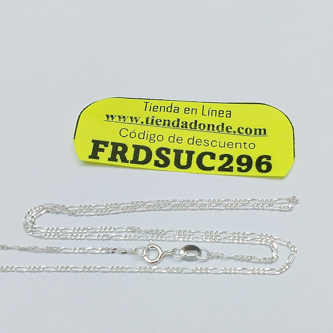 CADENA TEJIDO 3X1 PLATA .925 55 CM 2.3 GR (NUEVO)