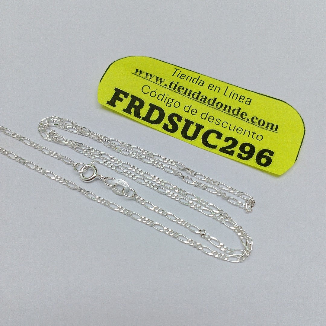 CADENA TEJIDO 3X1 PLATA .925 55 CM 2.3 GR (NUEVO)