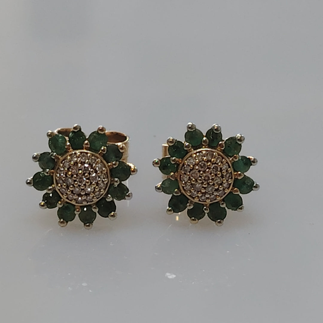 BROQUELES PAR ORO 14 K 2,40 GRMS (SEMINUEVO)