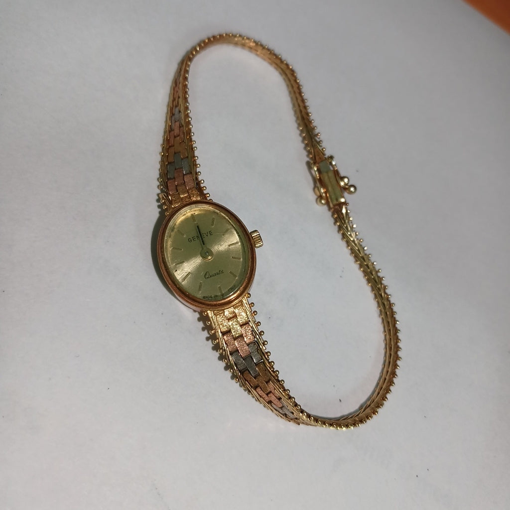 RELOJ CAJA Y PULSO ORO ORO 14 K 13.3 GRMS (SEMINUEVO)