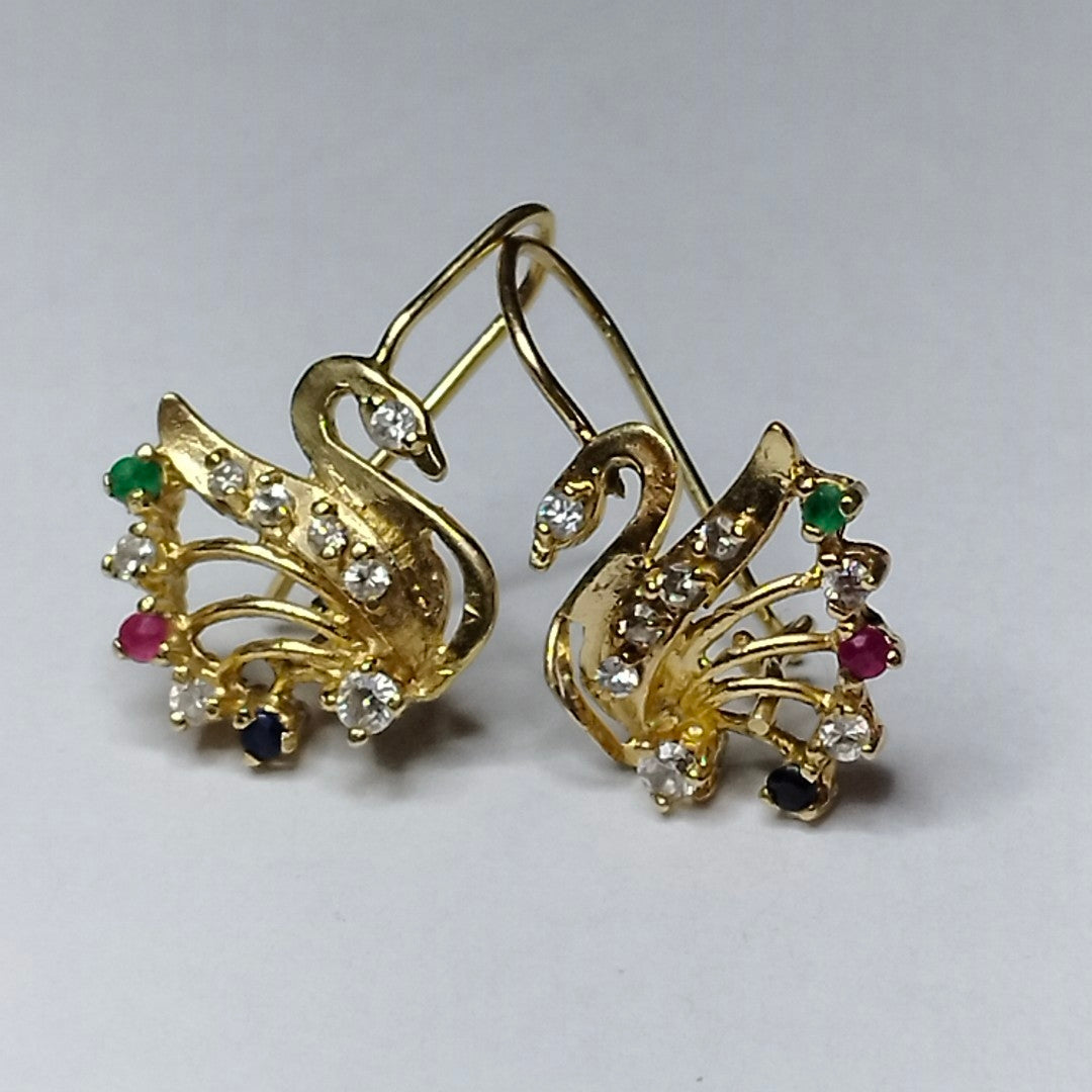 ARETES PAR ORO 14 K 3.8 GRMS (SEMINUEVO)