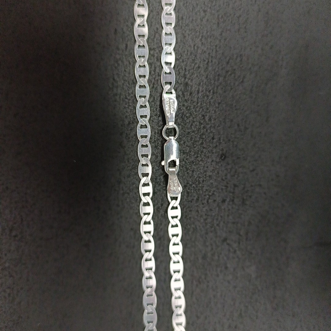 CADENA TEJIDO GUCHI PLATA .925 60 CM 9.2 GR (NUEVO)
