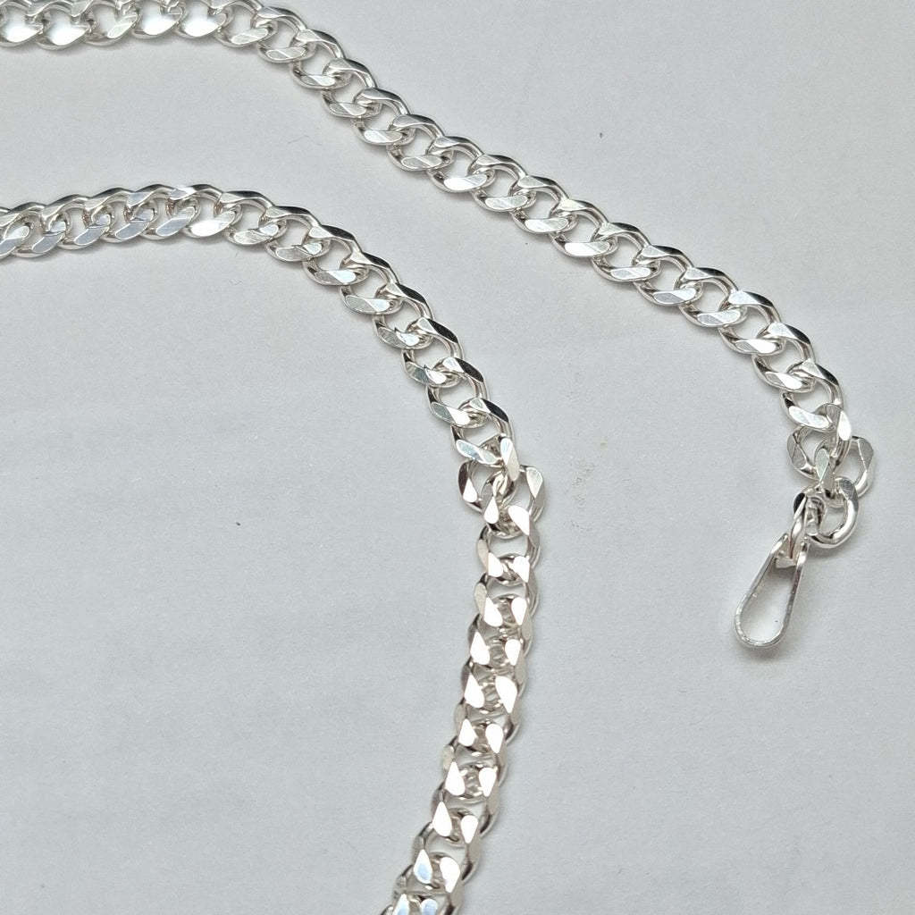 CADENA TEJIDO BARBADO PLATA .925 60 CM 14.1 GR (NUEVO)