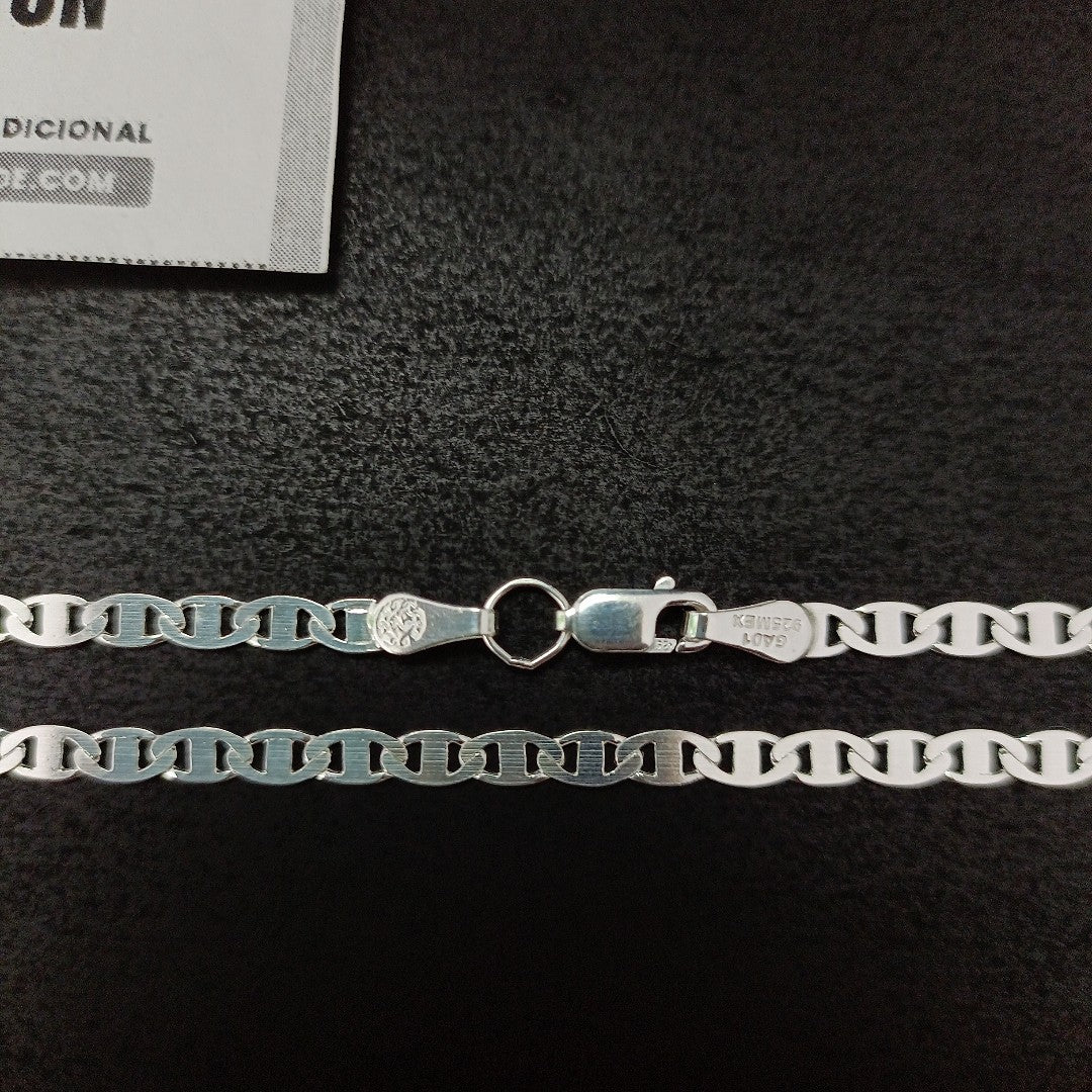 CADENA TEJIDO GUCHI PLATA .925 60 CM 9.2 GR (NUEVO)