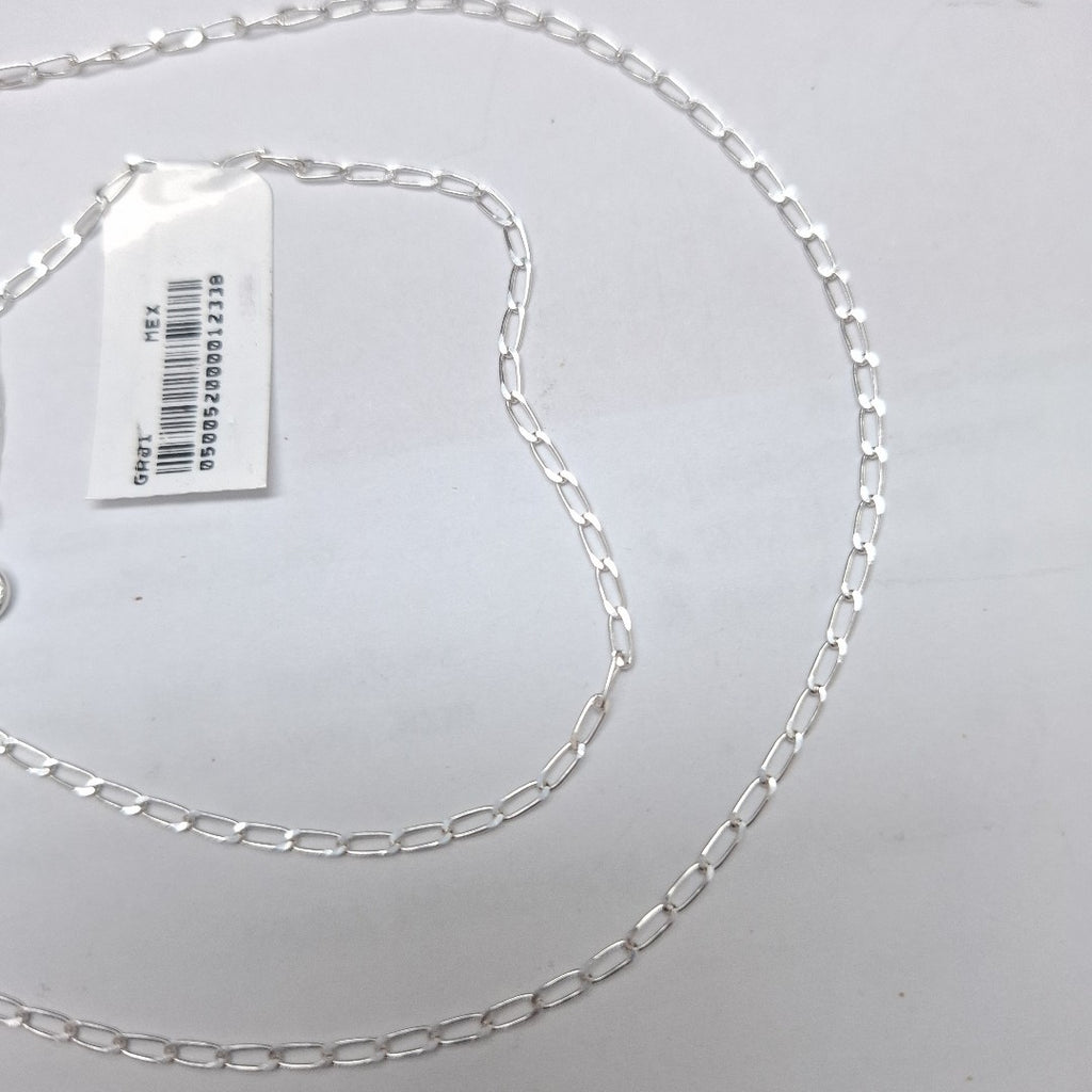 CADENA TEJIDO ESLABONES PLATA .925 55 CM 2.9 GR (NUEVO)