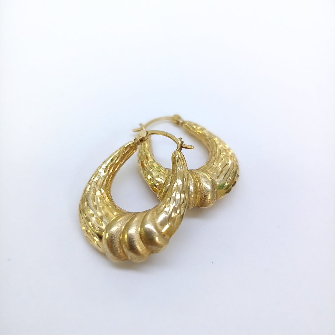 ARRACADAS PAR ORO 14 K 3,60 GRMS (SEMINUEVO)