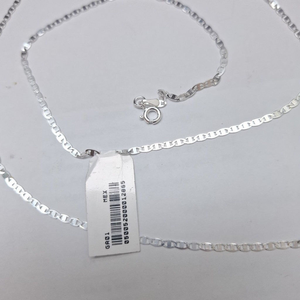 CADENA TEJIDO ESPEJO PLATA .925 55 CM 4.1 GR (NUEVO)
