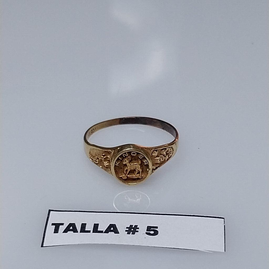 ANILLO DE GRADUACIÓN ORO 10 K 1,30 GRMS (SEMINUEVO)