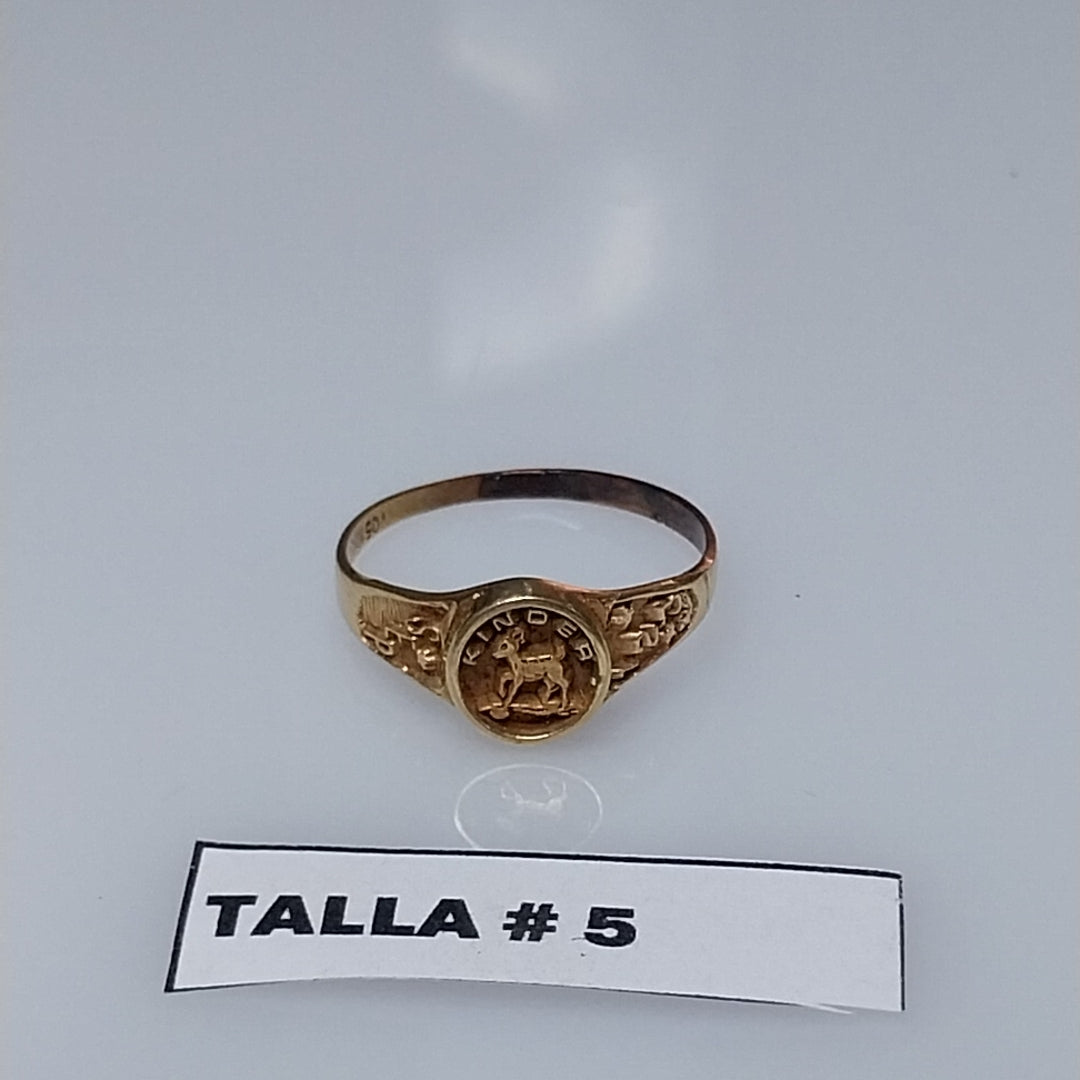 ANILLO DE GRADUACIÓN ORO 10 K 1,30 GRMS (SEMINUEVO)