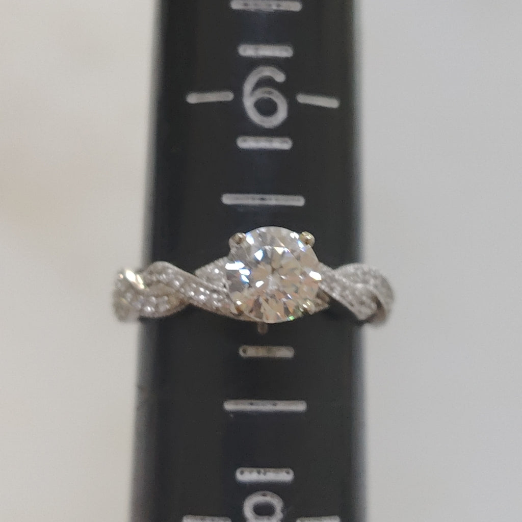 ANILLO ORO BLANCO 14 K 3,90 GRMS (SEMINUEVO)