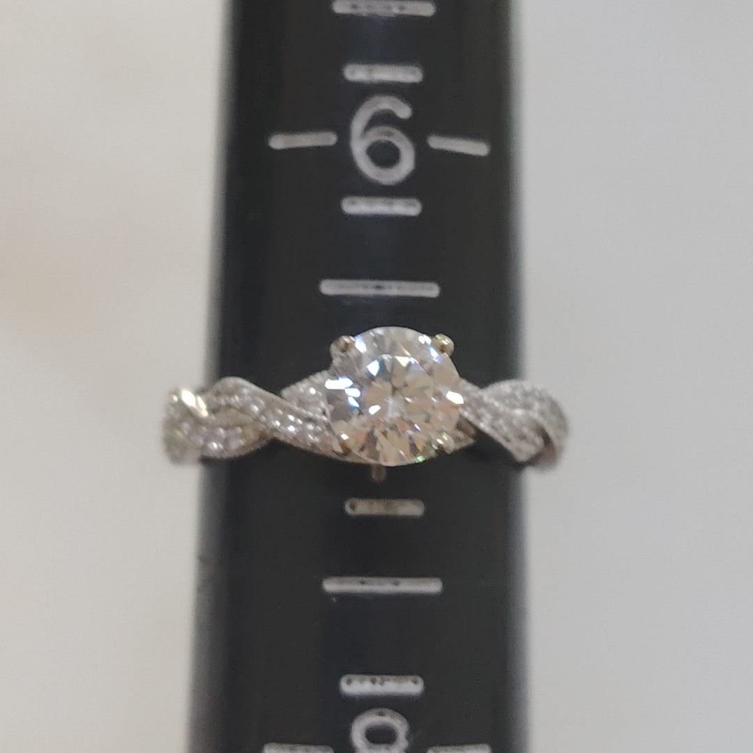 ANILLO ORO BLANCO 14 K 3,90 GRMS (SEMINUEVO)