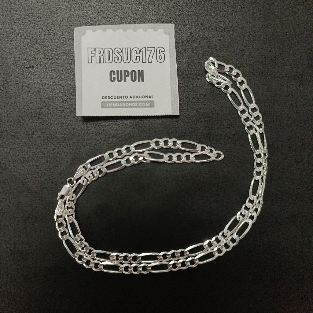 CADENA TEJIDO 3X1 PLATA .925 60 CM 16.9 GR (NUEVO)