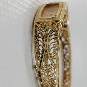 RELOJ CAJA ACERO PULSO ORO ORO 14 K 24.7 GRMS (SEMINUEVO)
