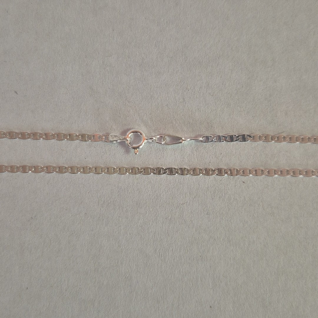 CADENA TEJIDO ESPEJO PLATA .925 60 CM 4.4 GR (NUEVO)