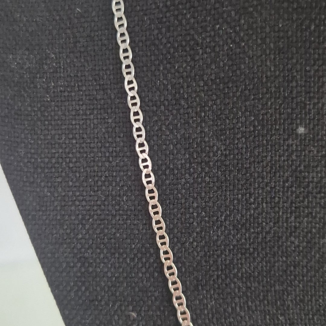 CADENA TEJIDO GUCHI PLATA .925 60 CM 4 GR (NUEVO)