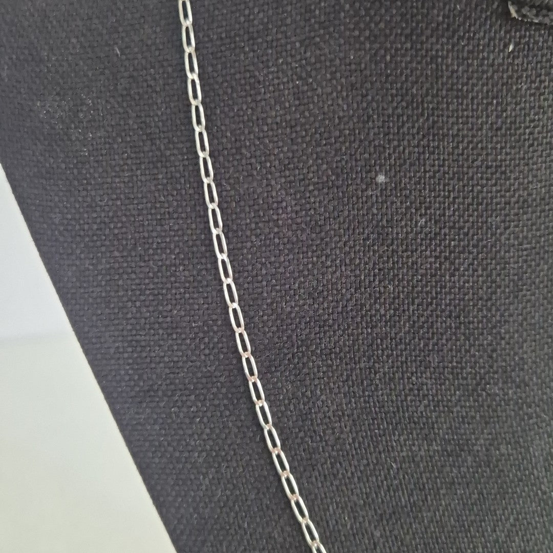 CADENA TEJIDO ESLABONES PLATA .925 50 CM 2.5 GR (NUEVO)