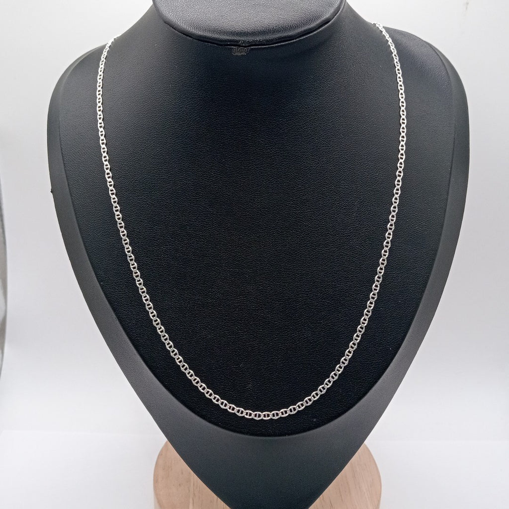 CADENA TEJIDO GUCHI PLATA .925 60 CM 3.8 GR (NUEVO)