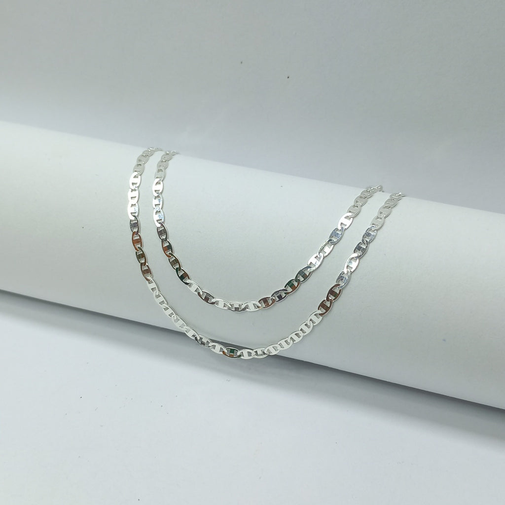CADENA TEJIDO ESPEJO PLATA .925 60 CM 4.2 GR (NUEVO)