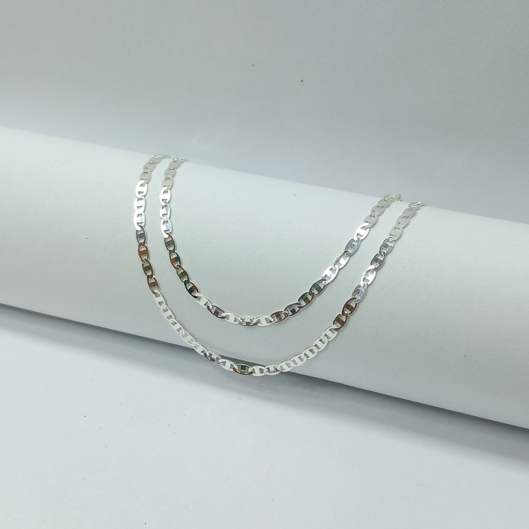 CADENA TEJIDO ESPEJO PLATA .925 60 CM 4.2 GR (NUEVO)