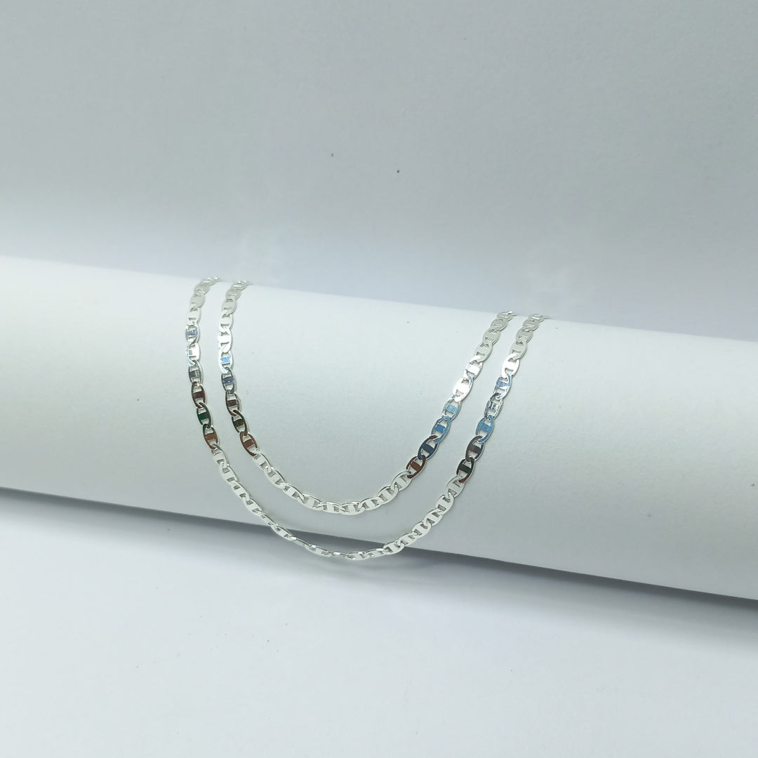 CADENA TEJIDO ESPEJO PLATA .925 60 CM 4.2 GR (NUEVO)