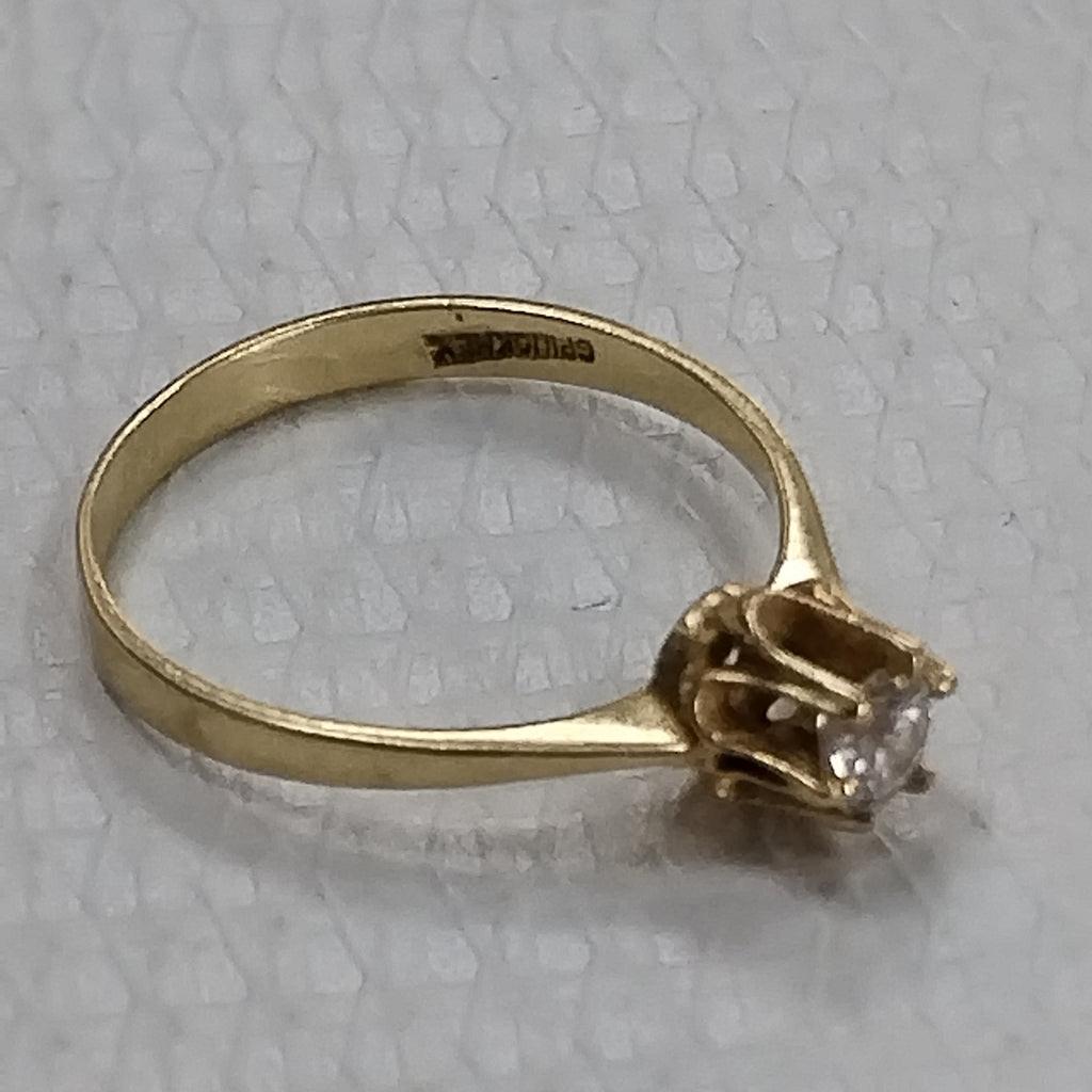 SOLITARIO ORO 10 K 1.4 GRMS (SEMINUEVO)
