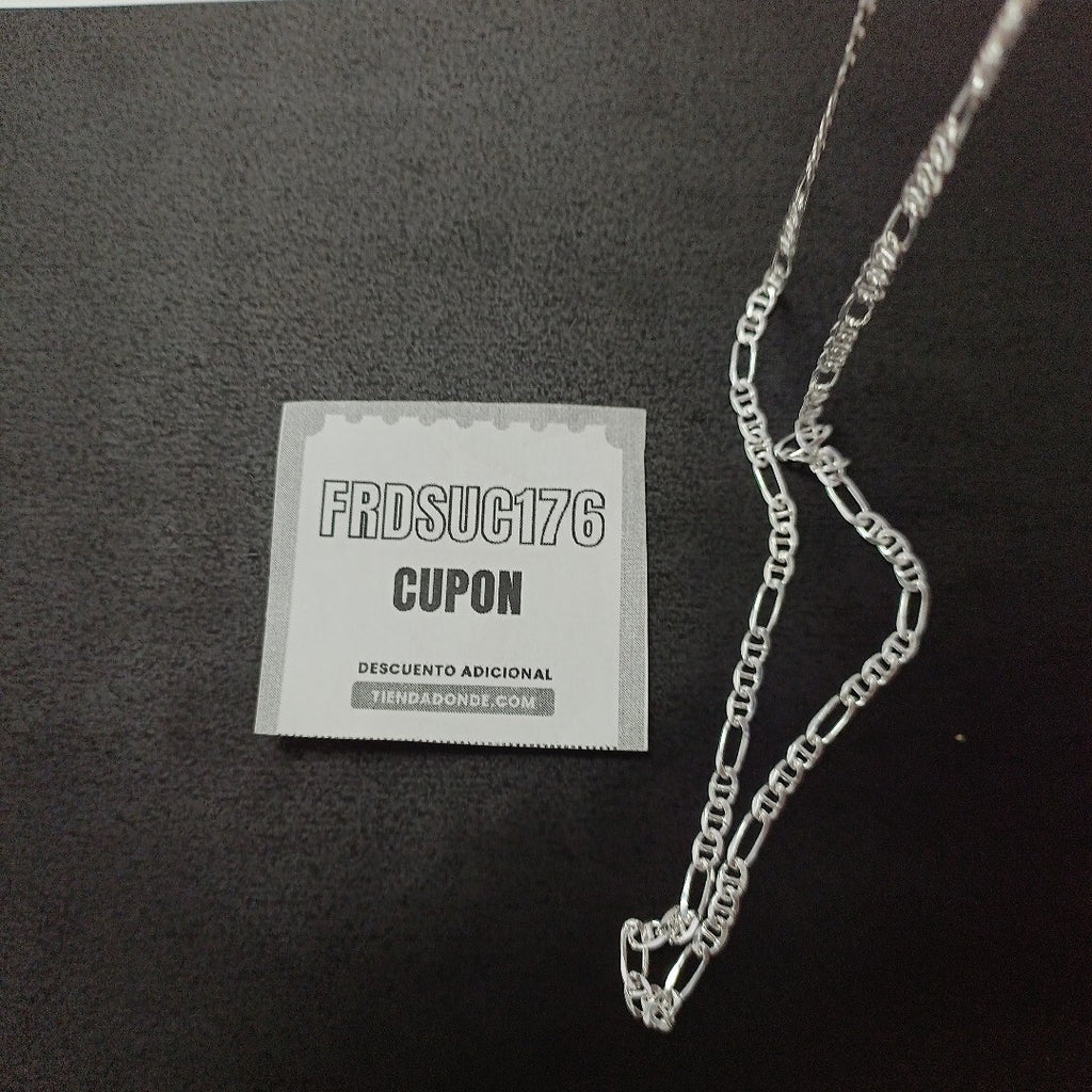 CADENA TEJIDO MARINERO PLATA .925 55 CM 7.9 GR (NUEVO)