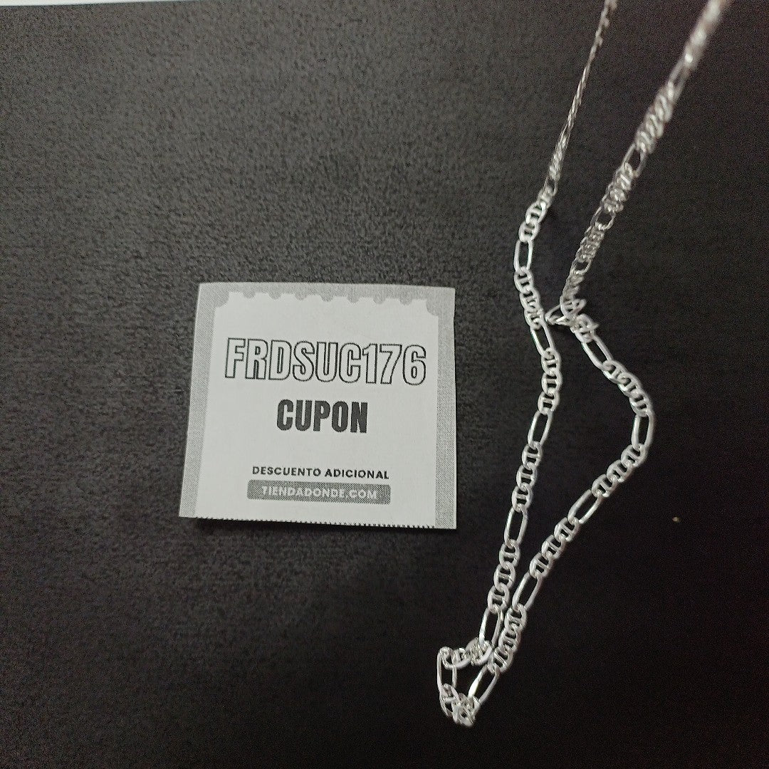 CADENA TEJIDO MARINERO PLATA .925 55 CM 7.9 GR (NUEVO)