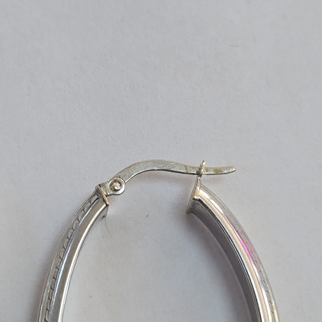 ARRACADAS PAR ORO, ORO BLANCO 14 K 3.5 GRMS (SEMINUEVO)