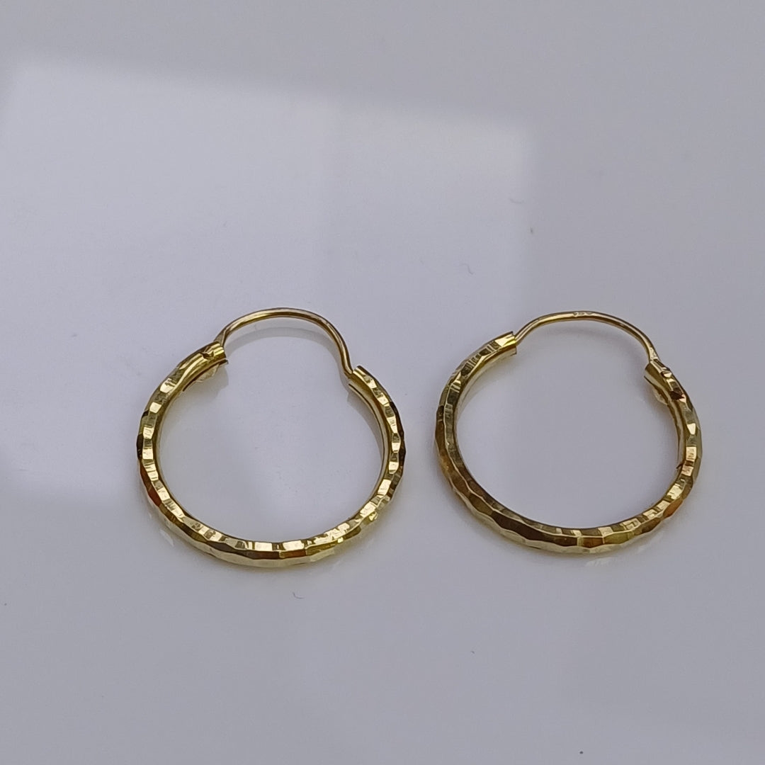 ARRACADAS PAR ORO 14 K 1.8 GRMS (SEMINUEVO)