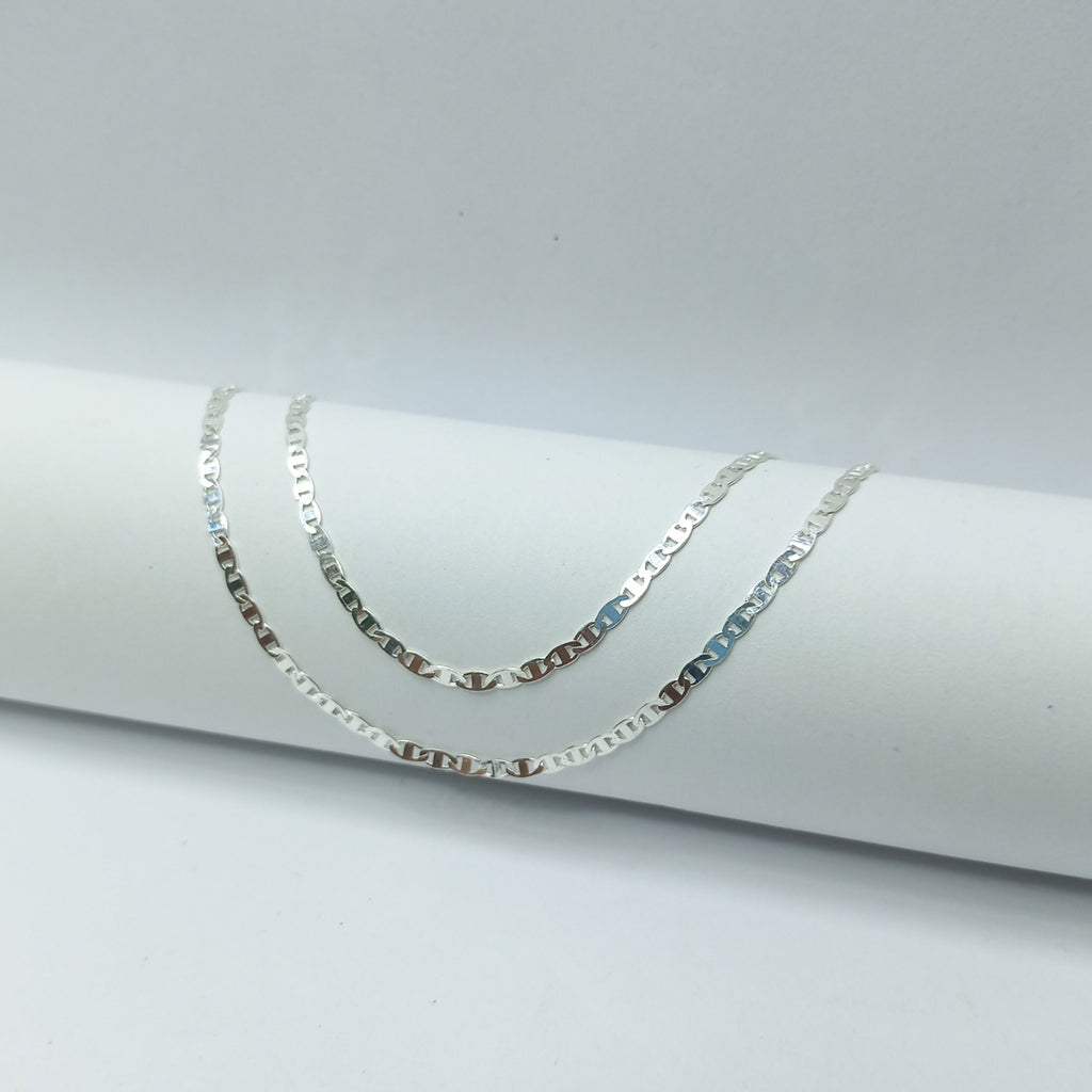CADENA TEJIDO ESPEJO PLATA .925 60 CM 4.3 GR (NUEVO)