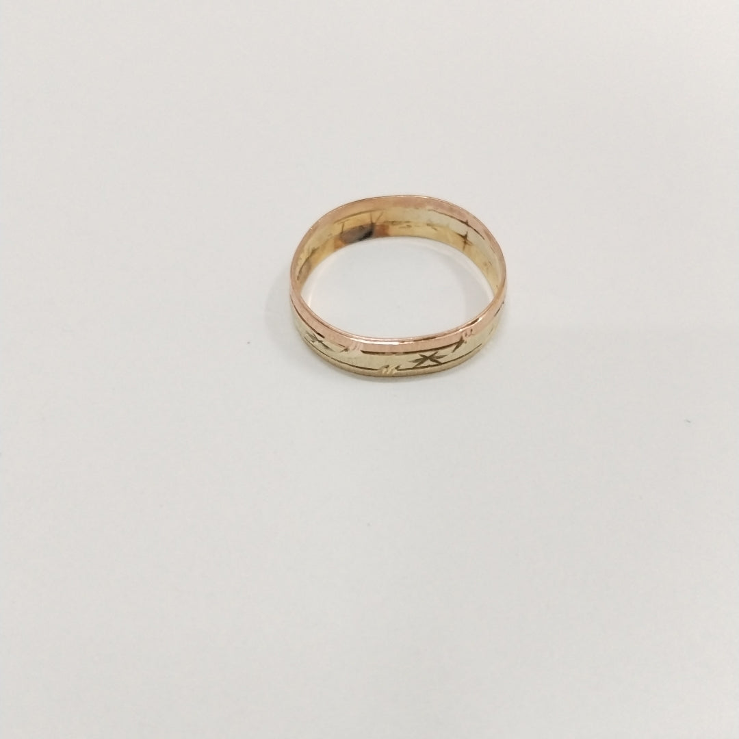 ARGOLLA ORO, ORO COMBINADO 10 K 1.7 GRMS (SEMINUEVO)